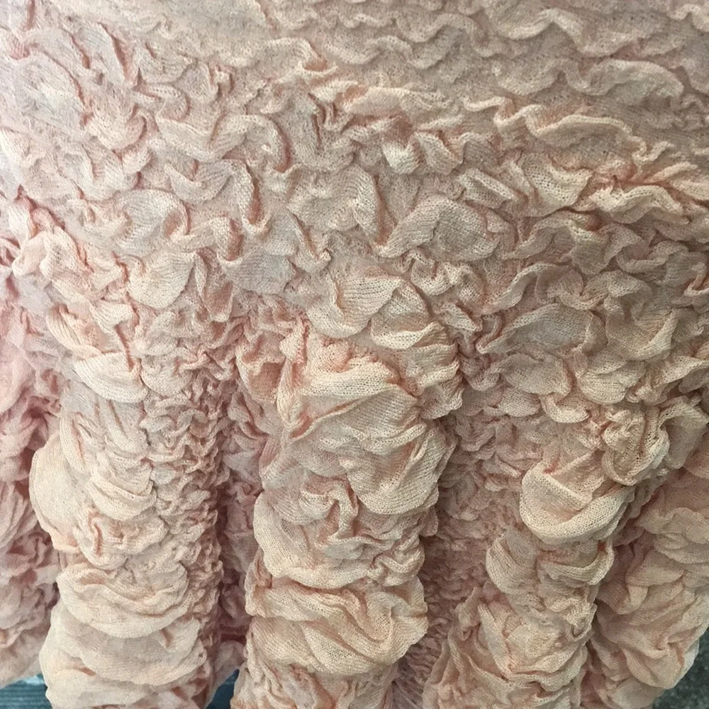 Alexander McQueen blush peach textural pucker knit flounced dress size s… - Picture 4 of 12